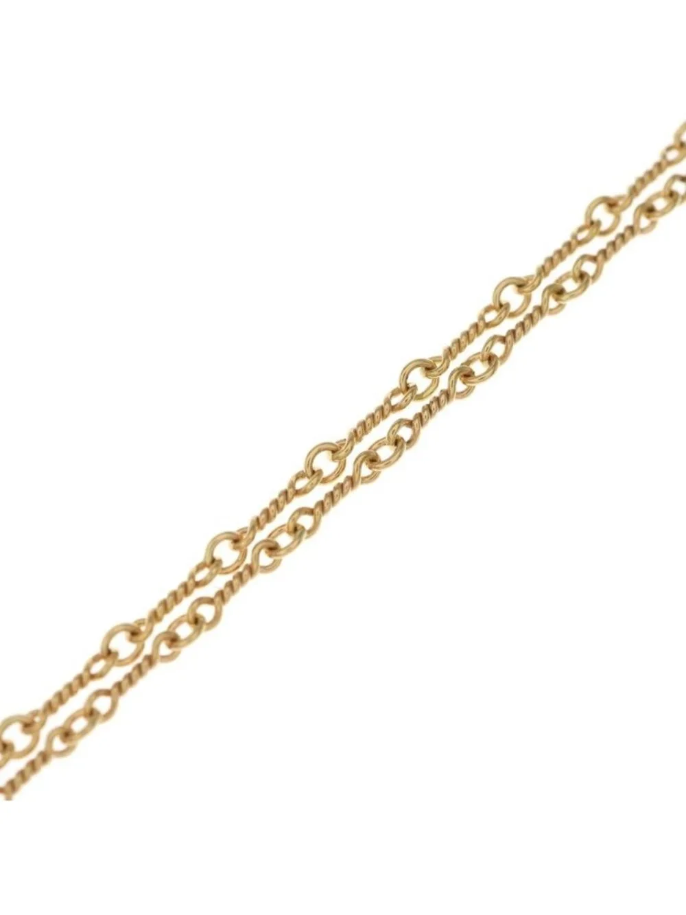 Chrome Hearts 22K Neckchain Twist Chain Necklace Gold